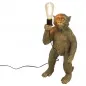 Mobile Preview: Tischleuchte Koko stehender Affe gold von Werner Voß