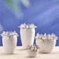 Preview: Vasen mit Vögel weiß Steingut