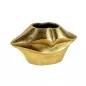 Preview: Dekovase Lippen gold
