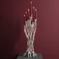 Mobile Preview: Kerzenleuchter Roots silber Alu von Voß