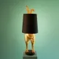 Preview: Hasenlampe Hiding Bunny 74 cm schwarz Gold von Werner Voß