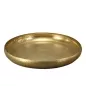 Preview: rundes Tablett gold ALuminium gehämmert 53 cm
