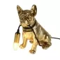 Preview: Tischleuchte Francis goldene Bulldogge