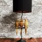 Mobile Preview: Lampe Papageien gold-schwarz von Werner Voß