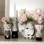 Mobile Preview: Vasen von G. Wurm schwarz-weiß mit Gesicht Frau