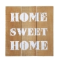Mobile Preview: Holzbild mit Aufrruck home sweet home