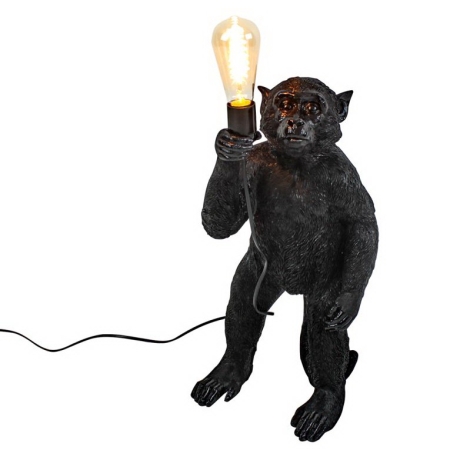 Tischleuchte Affe Koko schwarz
