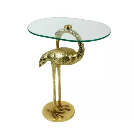 Tisch Kranich gold 70 cm