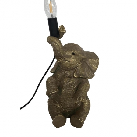 Lampe Elefant sitzend  gold von Cor Mulder