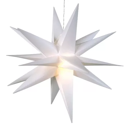 LED-Leuchtstern faltbar weiß 3D mit 57 cm