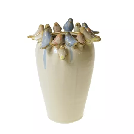 Vase 22 cm mit Vögeln Werner Voß