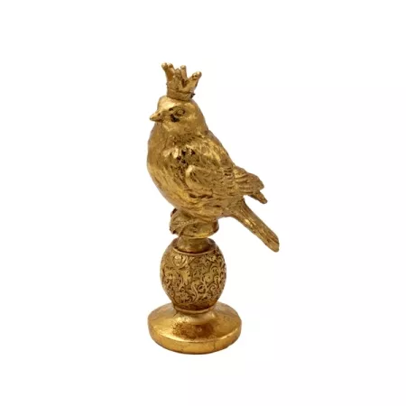 Vogel mit Krone gold