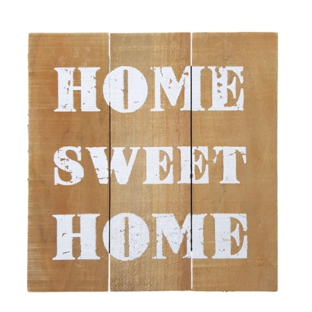 Holzbild mit Aufrruck home sweet home