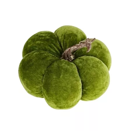 Deko Kürbis Kissen oliv grün