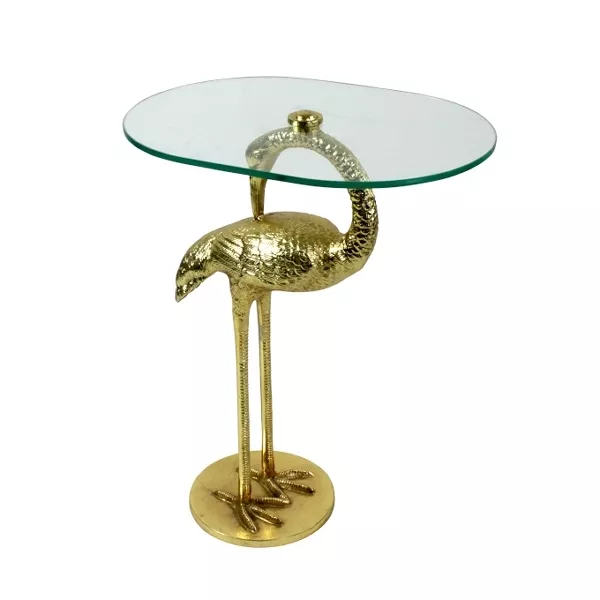 Tisch Kranich gold 70 cm