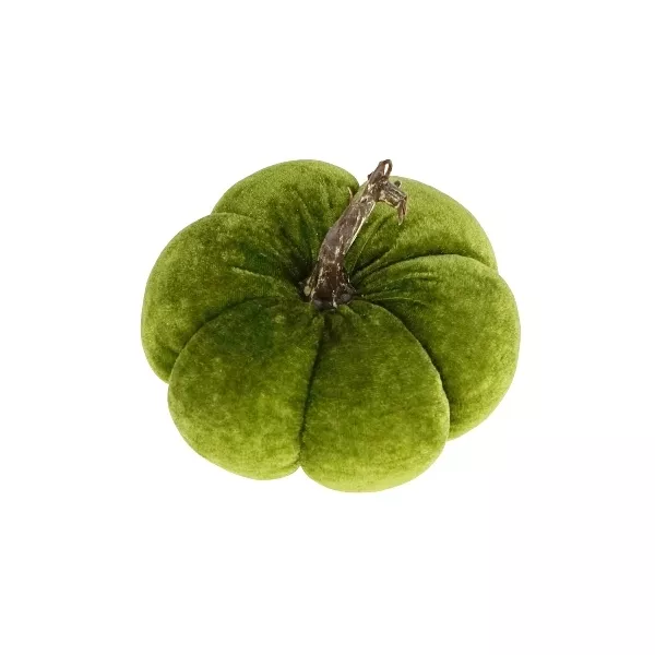 Zierkissen in Form von einem Kürbis grün oliv Werner Voß