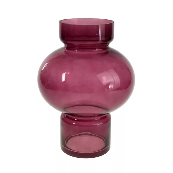 Vase aus Glas lila