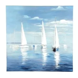 Bild Auf See, handgemalt 100 x 100 cm